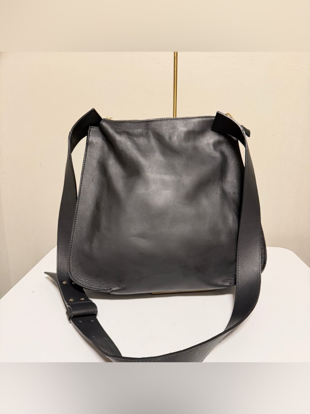 Cuir Veritable ITALY BLACK GENUINE Leather Crossbody Waist Belt Bag